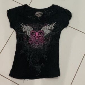 Grunge Stranded shirt, size Medium, grunge core emo shirt